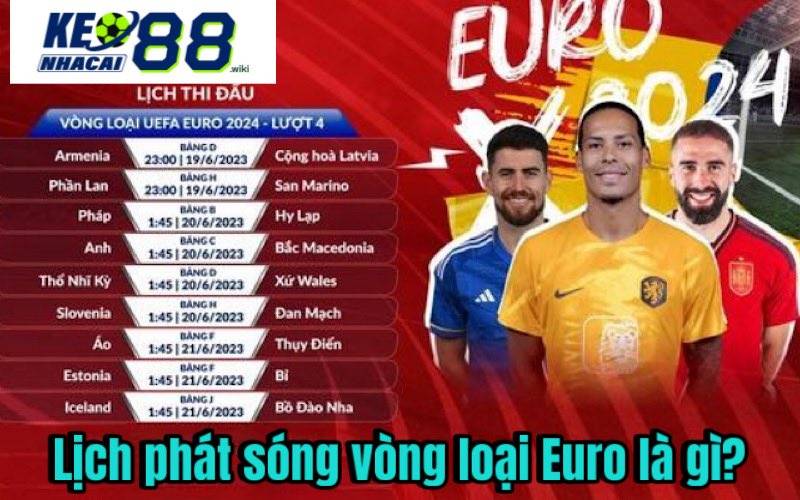 Lịch phát sóng vòng loại Euro là gì?