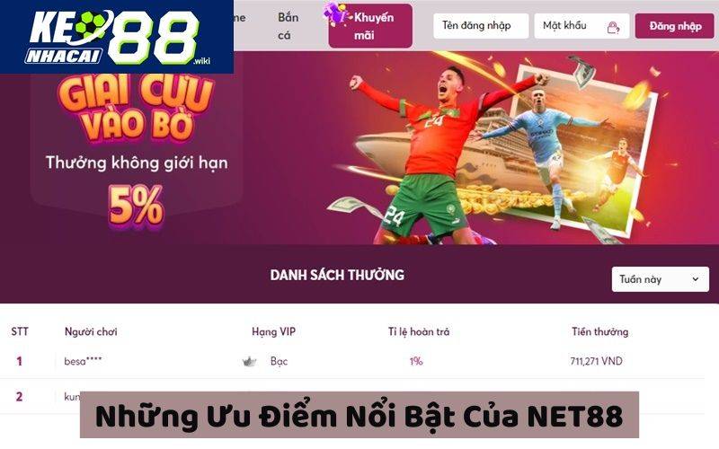 Nhà cái có nhiều ưu điểm mà các thương hiệu cá cược khác không có được