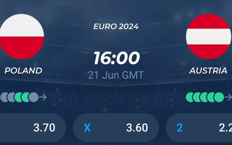 Soi kèo trận đấu Ba Lan vs Áo