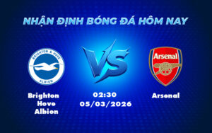brighton hove albion arsenal 05 03 ngoai hang anh