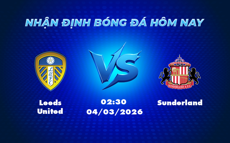 leeds united sunderland 04 03 ngoai hang anh